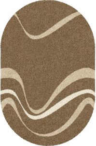 COMO dark beige oval 