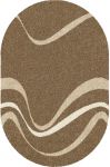 COMO dark beige oval 