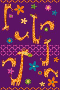 GIRAFFE A violet